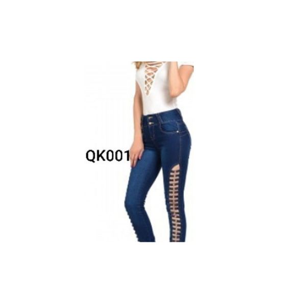 WAIST 26 INCHES SIZE 3 SKINNY JEANS DENIM BLUE STRETCH PUSH UP H10 MMQK001 SZ 3 - Picture 1 of 8